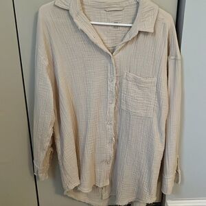 Aerie Pool-To-Party Cover Up Shirt